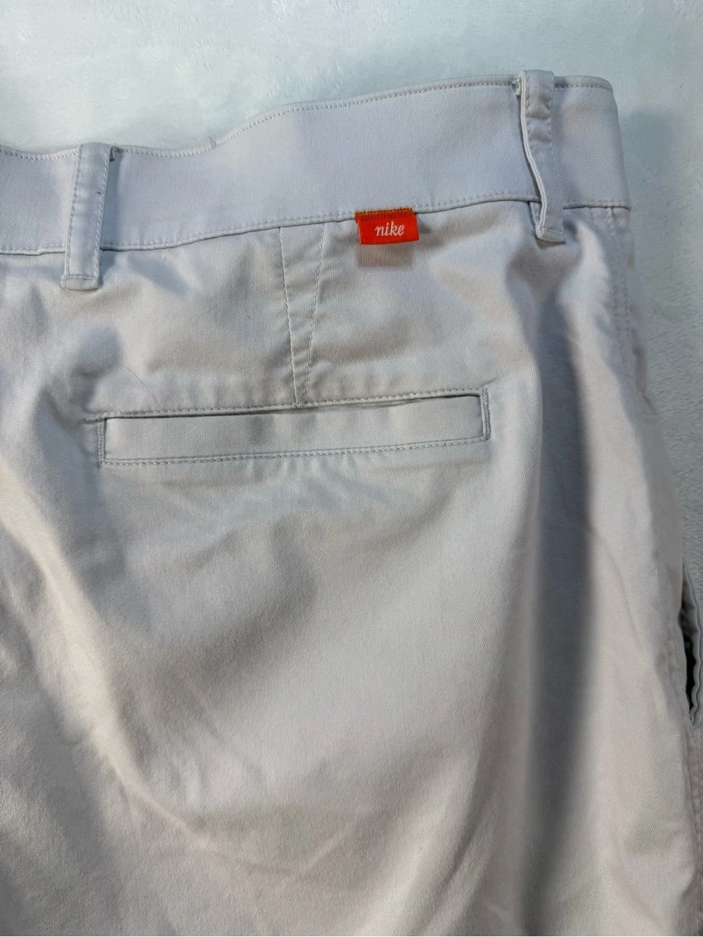 Nike Dri-FIT UV Golf Chino Pants Standard Fit 36x30 Light Gray Performance